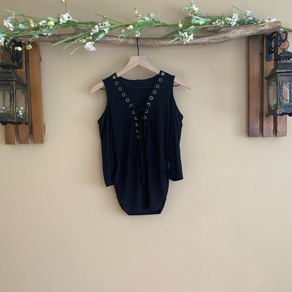 Mine Black Embellished Tank Top
